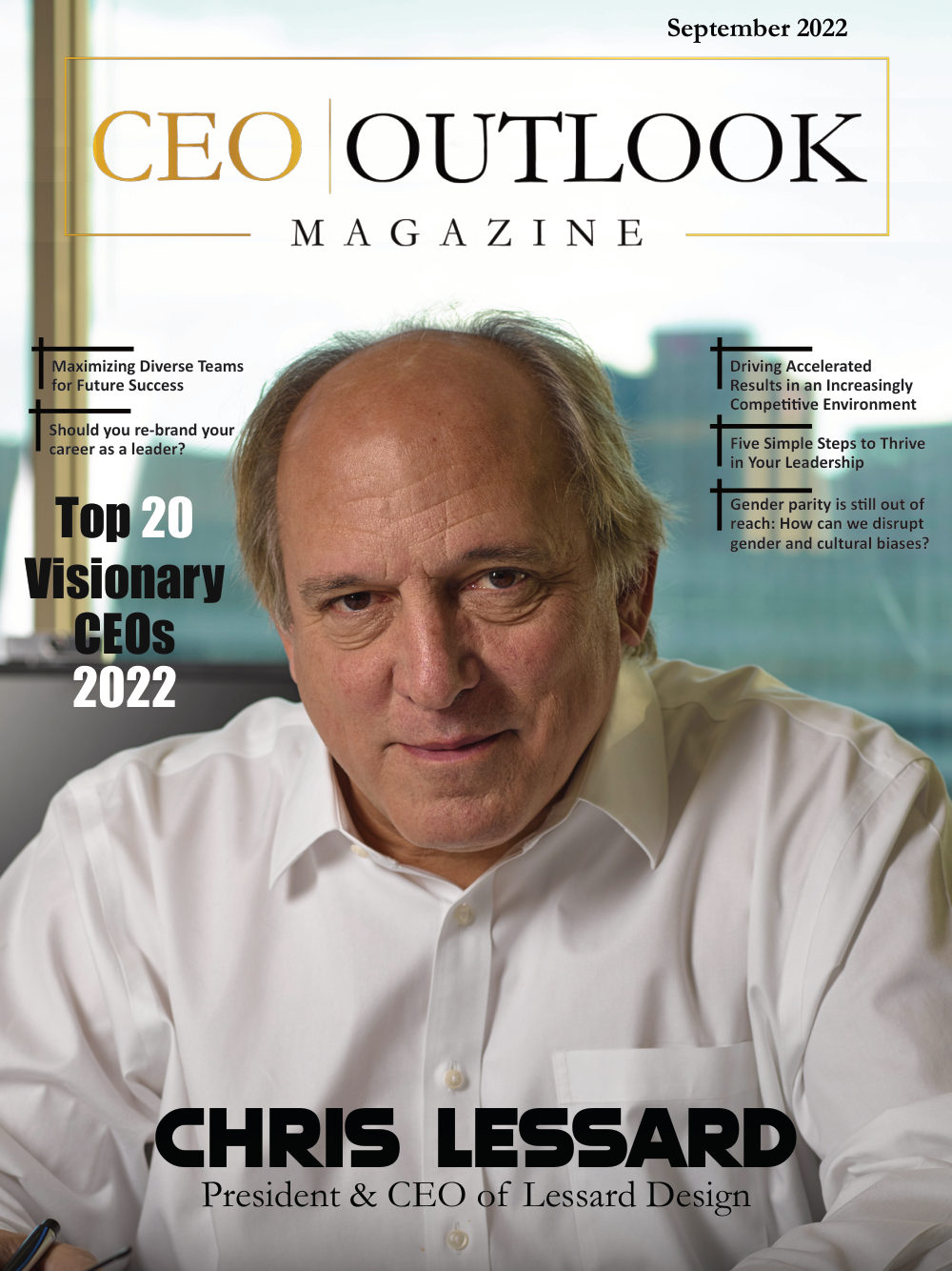 Chris Lessard on the September 2022 cover