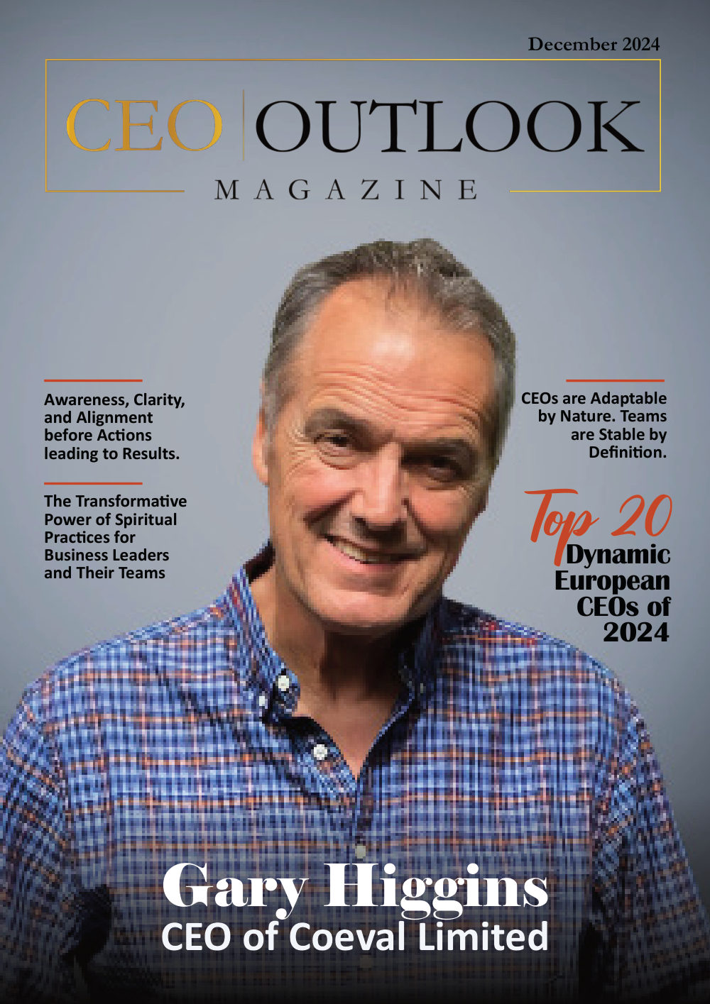 Gary Higgins on the December 2024 cover