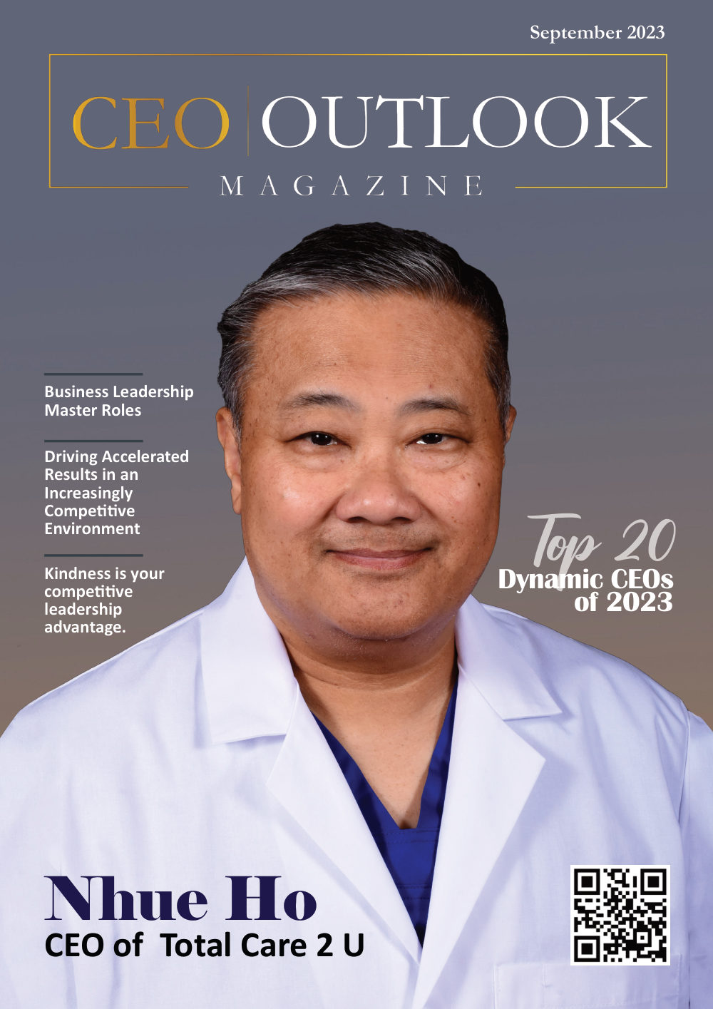 Dr. Nhue Ho on the September 2023 cover
