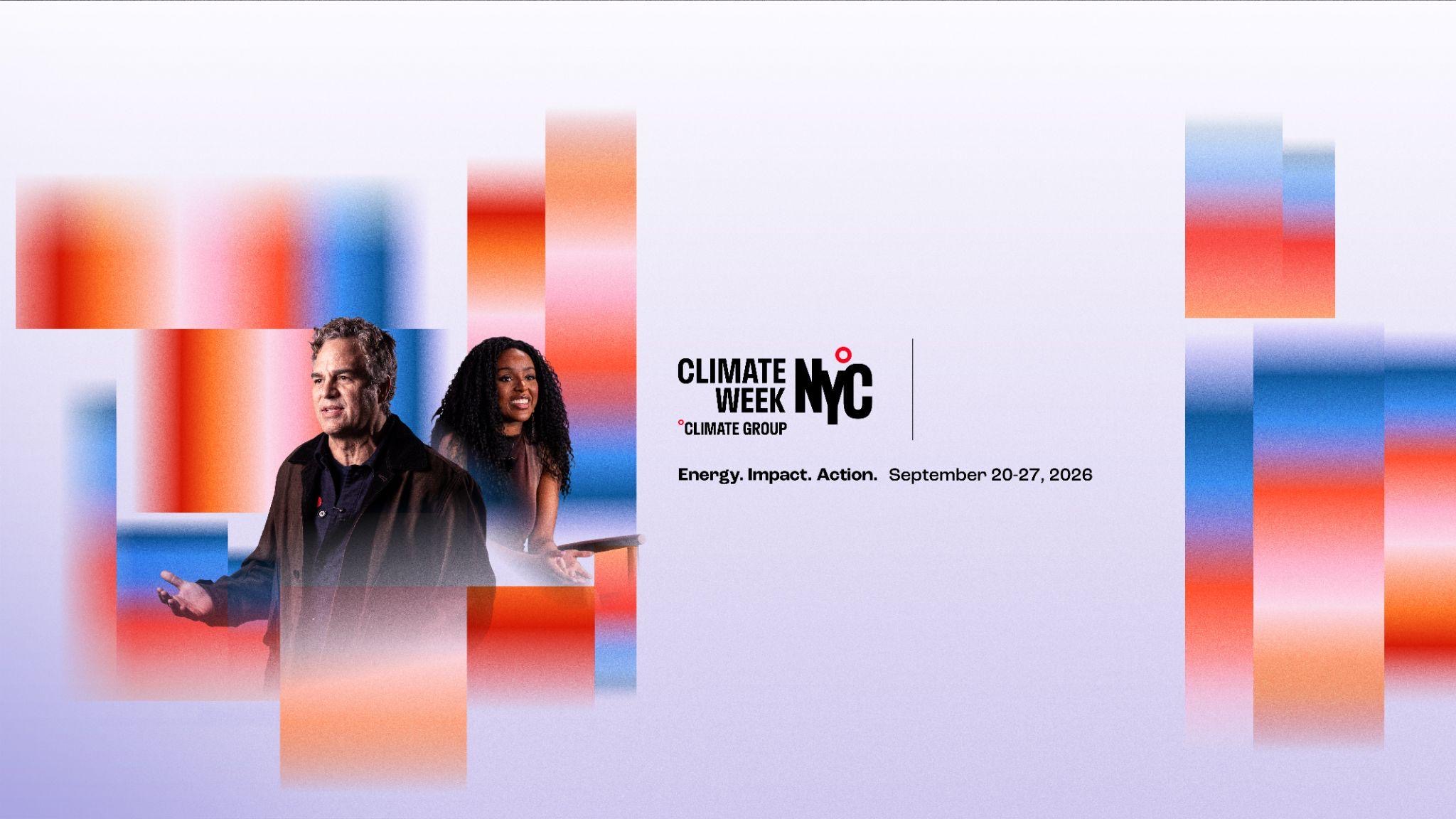 Climate Week NYC event banner