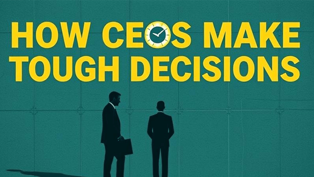 How CEOs Make Tough Decisions: Lessons from the World’s Best Leaders