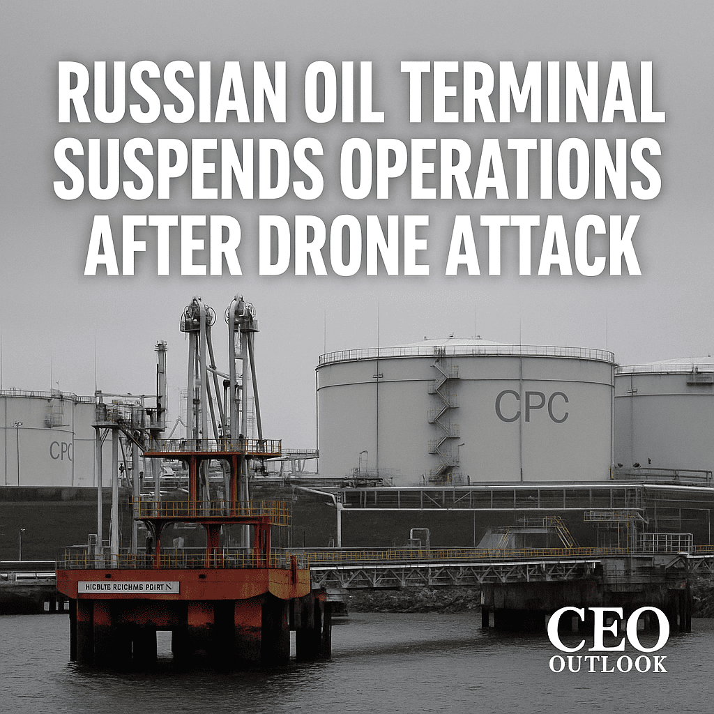 Russian oil terminal suspends operations after drone attack