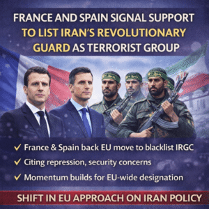 France and Spain support listing Iran’s Revolutionary Guard as terrorist group