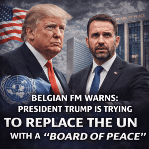 Belgian FM Warns: President Trump Is Trying to Replace the UN With a “Board of Peace”