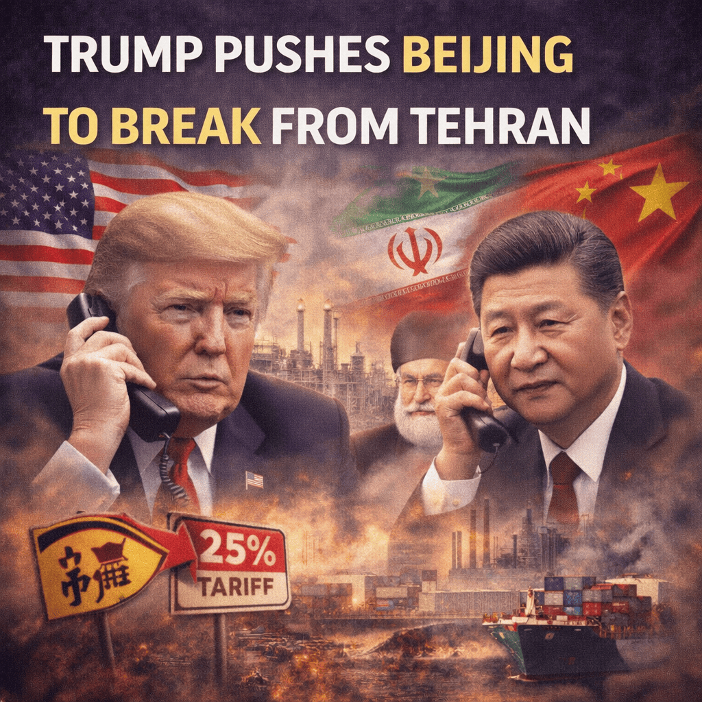 Trump pushes Beijing to break from Tehran